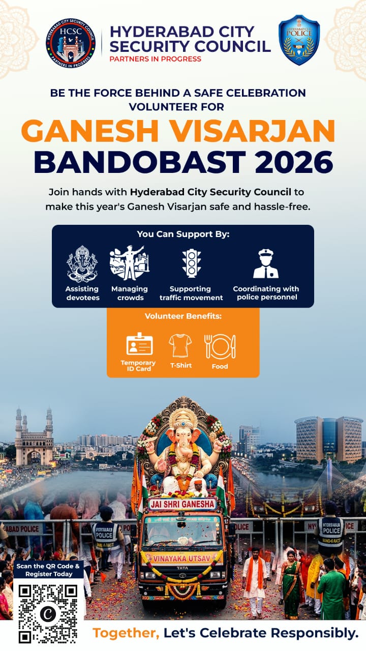 Ganesh Visarjan Bandobast 2026 - Volunteer Call Poster